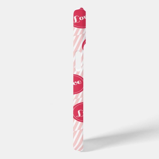 Snoep Stripes Love Stippen Pattern Valentijnsdag Case-Mate iPhone Case (Achterkant / Rechts)
