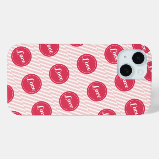 Snoep Stripes Love Stippen Pattern Valentijnsdag Case-Mate iPhone Case (Achterkant (horizontaal))