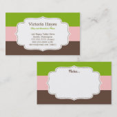 Snoep Stripes mammikaarten Contactkaartje (Voorkant / Achterkant)