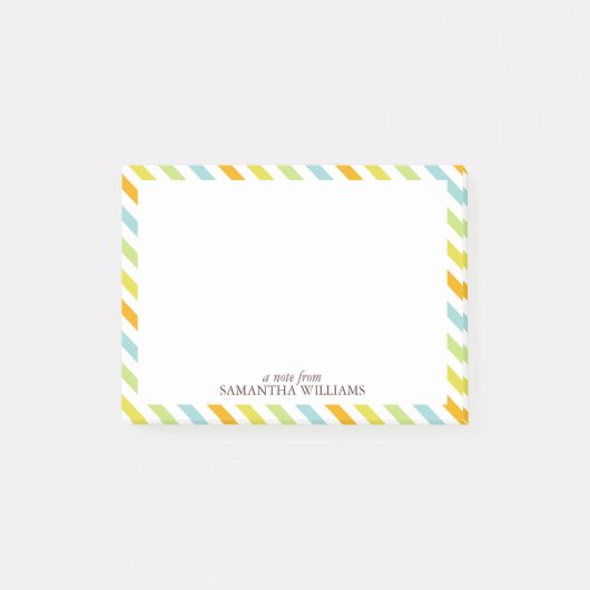 Snoep Stripes Patroon Post-it® Notes (Voorkant)