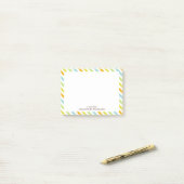 Snoep Stripes Patroon Post-it® Notes (Op bureau)