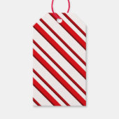 Snoep Stripes, pepermunt, rood en wit Cadeaulabel (Voorkant)