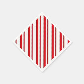 Snoep Stripes, pepermunt, rood en wit Servet (Hoek)