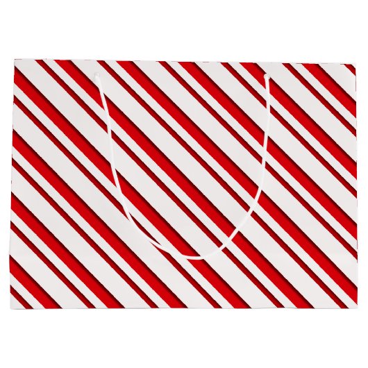 Snoep Stripes, pepermuntrood en wit Groot Cadeauzakje (Achterkant)