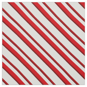 Snoep Stripes, pepermuntrood en wit Stof