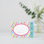 Snoep Stripes Plaatskaartje (Staand voorkant)