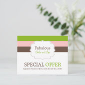 Snoep Stripes Promotie Briefkaart (Staand voorkant)