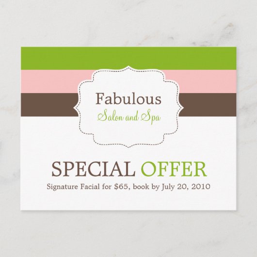 Snoep Stripes Promotie Briefkaart (Voorkant)