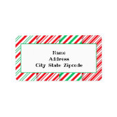 Snoep Stripes Return-adreslabel Etiket