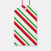 Snoep Stripes, rood, groen en wit Cadeaulabel (Voorkant)