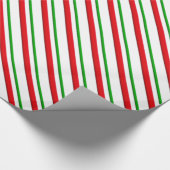 Snoep Stripes, rood, groen en wit Cadeaupapier (Hoek)