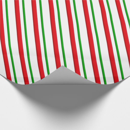 Snoep Stripes, rood, groen en wit Cadeaupapier (Hoek)