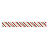 Snoep Stripes, rood, groen en wit Grosgrain Lint (Voorkant)