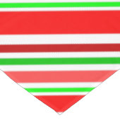 Snoep Stripes Rood Wit Groen Festief Diagonaal Tafelkleed (Gekanteld)