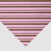 Snoep Stripes, roze en chocoladebruin Tissuepapier (Detail)