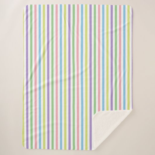 Snoep Stripes Sherpa Deken (Voorkant)