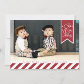 Snoep Stripes | Vakantieknopkaart Feestdagenkaart (Voorkant)