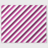 Snoep strips Paars- en roze ompakpapier Cadeaupapier (Vlak)