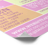 Snoep, suikerwerk Adverteren Poster (Hoek)