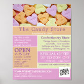 Snoep, suikerwerk Adverteren Poster (Voorkant)