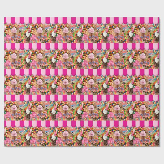 Snoep Super Sweet Ice Cream Funny Cadeaupapier (Vlak)