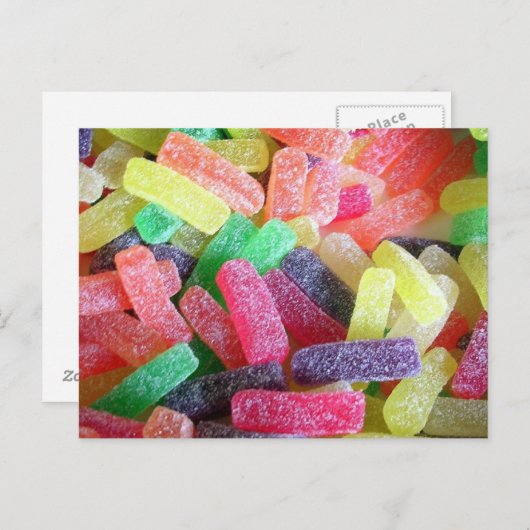 Snoep Sweet Briefkaart (Voorkant / Achterkant)