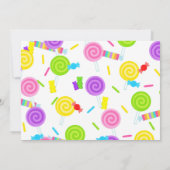 Snoep Sweet Celebration Verjaardagsfeest Kaart (Achterkant)