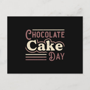 Snoep Sweet Chocolate Cake Day Cacao cadeau idee Briefkaart