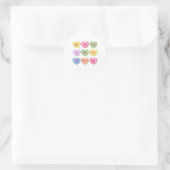 Snoep Sweet Conversation Hearts Valentijnsdag Wom Ronde Sticker (Tas)