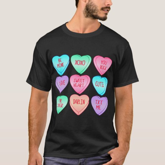 Snoep Sweet Heart Love Valentijnsdag Shirt Vrouwen (Voorkant)