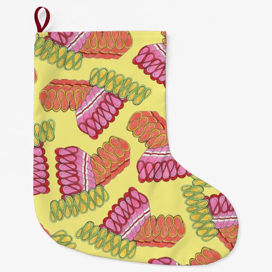 Snoep Sweet Holiday met ouderwetse kerstmis Grote Kerstsok (Voorkant)