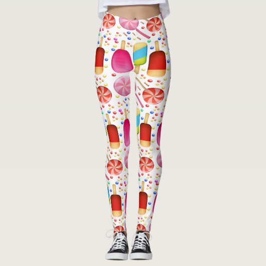 SNOEP SWEET PATTERN RAINBOW LEGGINGS (Voorkant)