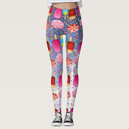 SNOEP SWEET PATTERN RAINBOW LEGGINGS (Voorkant)