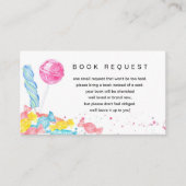 Snoep Sweet Shop Baby shower Boekaanvraag Informatiekaartje (Voorkant)