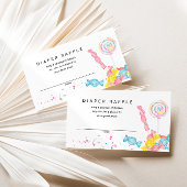 Snoep Sweet Shop Baby shower Luier Raffle Informatiekaartje