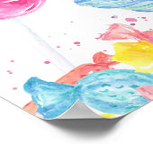 Snoep Sweet Shop Baby shower Welkomstbord Poster (Hoek)