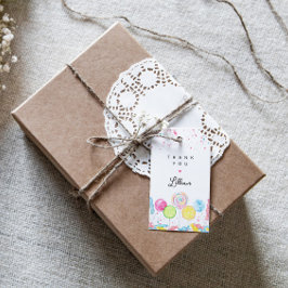 Snoep Sweet Shop Bedankt Cadeaulabel