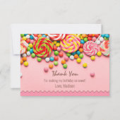 Snoep Sweet Shop Dank je kaart (Voorkant)