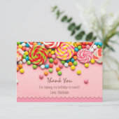 Snoep Sweet Shop Dank je kaart (Staand voorkant)