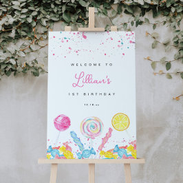 Snoep Sweet Shop Verjaardag Welkomstbord Poster
