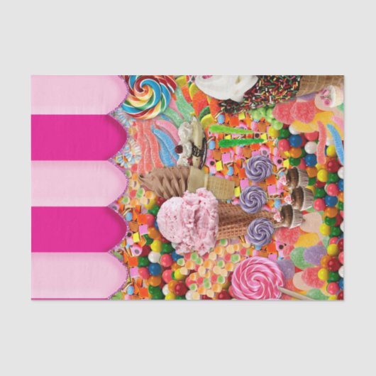 Snoep Sweet Sixteen Ice Cream Tissuepapier (Voorkant)