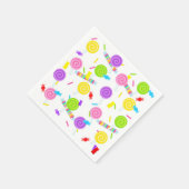 Snoep Sweet Treats en Lollipops papieren servetten (Hoek)