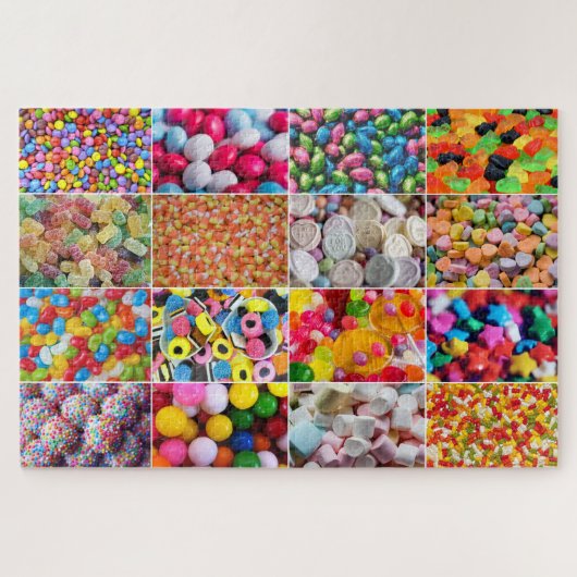Snoep Sweets Collage Legpuzzel (Horizontaal)