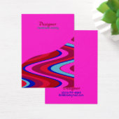 Snoep Swirl-Red Hot Pink Design Display Kaart (Bureau)
