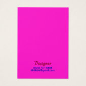 Snoep Swirl-Red Hot Pink Design Display Kaart (Achterkant)