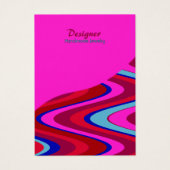 Snoep Swirl-Red Hot Pink Design Display Kaart (Voorkant)