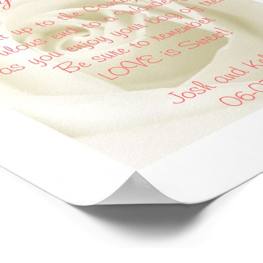 Snoep tabelgedicht poster (Hoek)