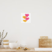 snoep tegen de dag poster (Keuken)