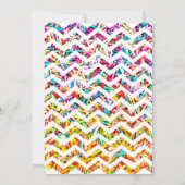 Snoep Thema 4e Verjaardag Party Sprinkles Uitnodig Kaart (Achterkant)