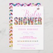 Snoep thema Baby shower Kaart (Voorkant / Achterkant)